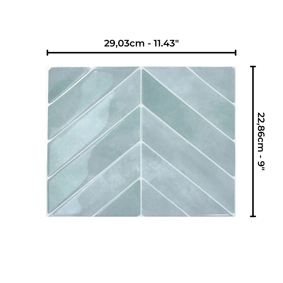 Chevron - Bleu glacier
