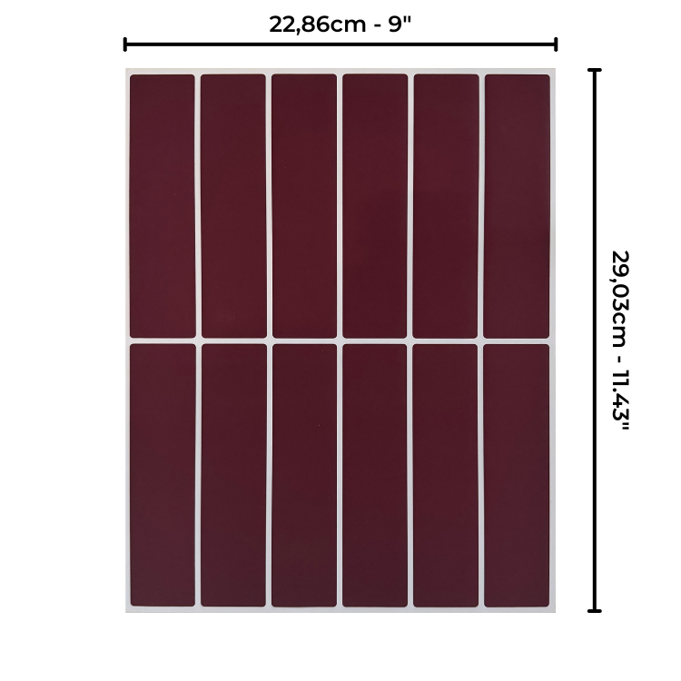 Bâtonnet - Bordeaux mat